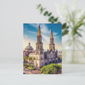 Carte Postale Guadalajara, Jalisco, Cathédrale de Mexico (Debout devant)