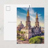 Carte Postale Guadalajara, Jalisco, Cathédrale de Mexico (Devant / Derrière)