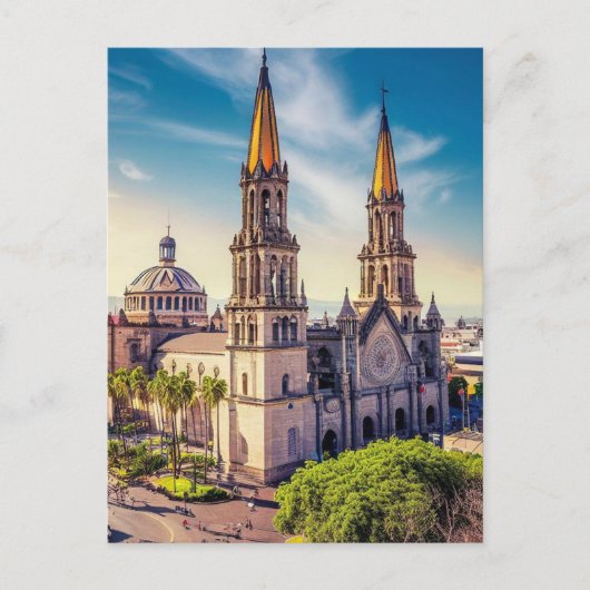 Carte Postale Guadalajara, Jalisco, Cathédrale de Mexico (Devant)
