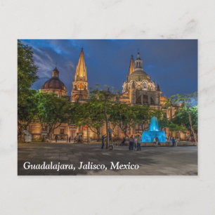 Carte Postale Guadalajara, Jalisco, Cathédrale de Mexico