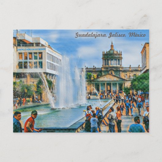 Carte Postale Guadalajara, México Hospicio Cabañas (Devant)