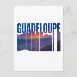 Carte Postale Guadeloupe: Coucher de Soleil Tropical des Caraïbe