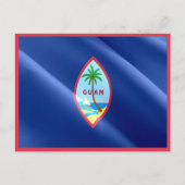 Carte Postale Guam - Drapeau d'agitation - (Devant)