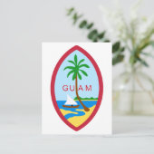 Carte Postale GUAM - emblème/drapeau/armoiries/symbole (Debout devant)
