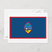 Carte postale Guam Flag (Devant / Derrière)