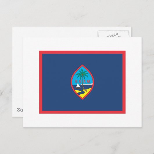 CARTE POSTALE GUAM FLAG (Devant / Derrière)