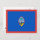 Carte postale Guam Flag (Devant / Derrière)