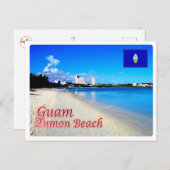 Carte Postale Guam - Tumon Beach - (Devant / Derrière)