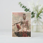 Carte Postale Guanyin Bodhisattva Ancien bouddhisme chinois (Debout devant)
