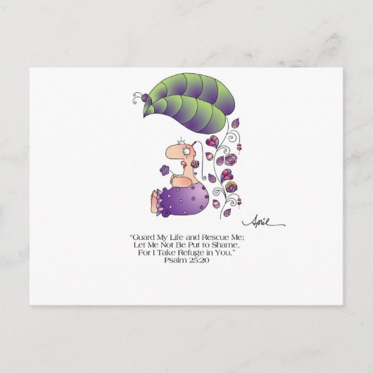 Carte postale GUARD MY LIFE par April McCallum (Devant)