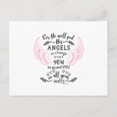 Carte Postale Guardian Angel Bible Scripture Verse (Devant)