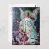 Carte Postale GUARDIAN ANGEL c. 1900 (Devant / Derrière)