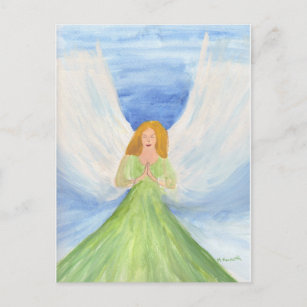 Carte Postale Guardian Angel chrétien Spiritualité religieuse