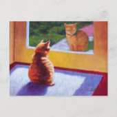Carte Postale Guardian Orange Tabby Manx (Devant)