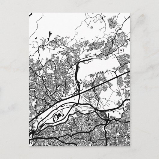 Carte Postale Guarulhos Brazil Map (Devant)