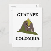 Carte Postale Guatape Colombie Voyage Personnalisé (Devant / Derrière)