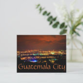 Carte Postale Guatemala City, Guatemala, C.A. la nuit. (Debout devant)