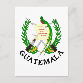 Carte Postale GUATEMALA - emblème/drapeau/armoiries/symbole