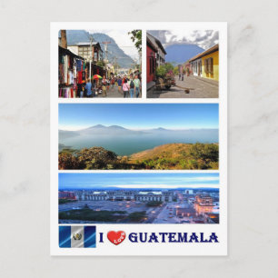 Carte Postale Guatemala - I Love -