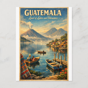 Carte Postale GUATEMALA – Terre de lacs et de volcans