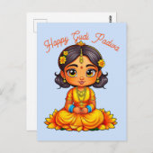 Carte Postale Gudi Padwa Chibi (Devant / Derrière)