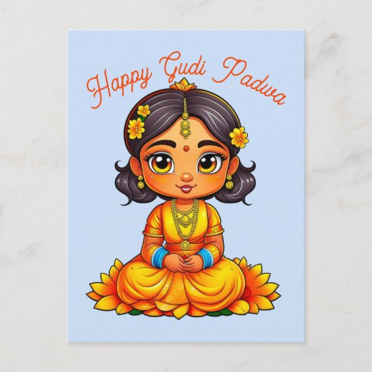 Carte Postale Gudi Padwa Chibi (Devant)