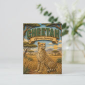 Carte Postale Guépard Savane Africaine POPCUT (Debout devant)