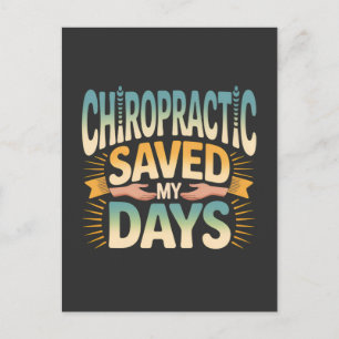 Carte Postale Guérison chiropratique et soulagement des douleurs