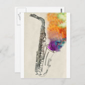 Carte Postale Guérison du saxophone (Devant / Derrière)