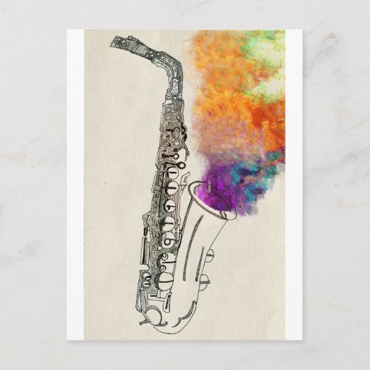 Carte Postale Guérison du saxophone (Devant)