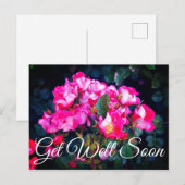 Carte postale Guérissez Bientôt Rose Esprit Sans S (Devant / Derrière)