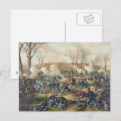 Carte Postale Guerre civile américaine Bataille de Fort Donelson (Devant / Derrière)