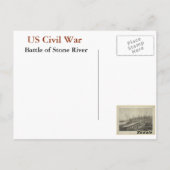 Carte Postale Guerre civile américaine : Bataille de Stone River (Dos)