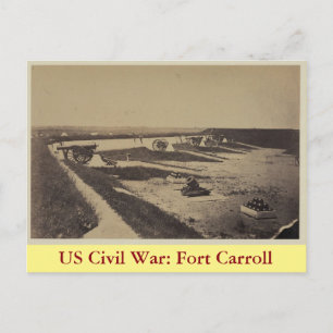 Carte Postale Guerre civile américaine : Fort Carroll