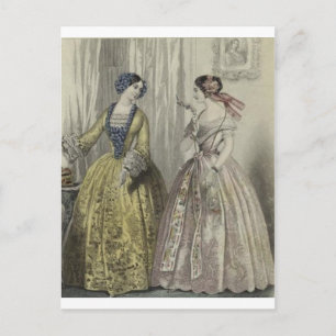 Carte Postale Guerre civile Antebellum Fashion Dames Ball Gown