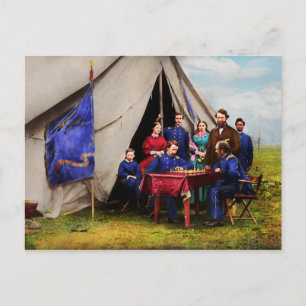 Carte Postale Guerre civile - Jeux de guerre civile 1861