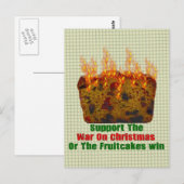 Carte Postale Guerre contre les gâteaux aux fruits (Devant / Derrière)