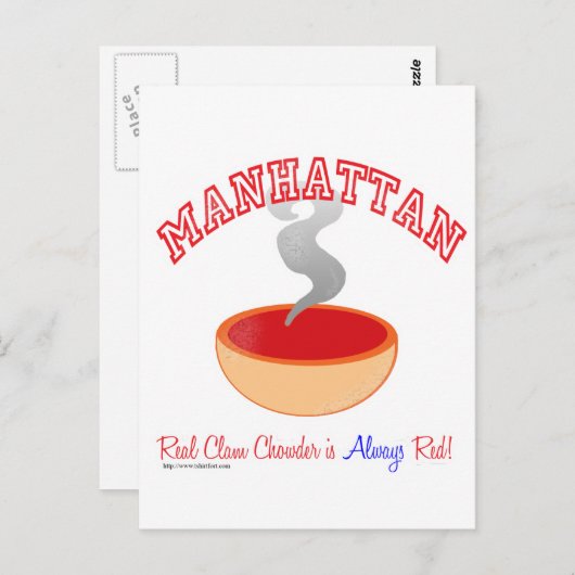 Carte Postale Guerre de Manhattan Chowder (Devant / Derrière)