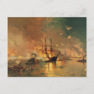 Carte Postale Guerre de Sécession : prise de La Nouvelle-Orléans