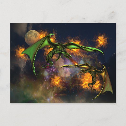 Carte Postale Guerre des dragons (Devant)