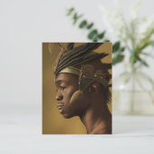 Carte Postale Guerrier africain (Debout devant)