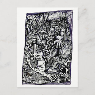 Carte Postale Guerrier Alpha, par Brian Benson