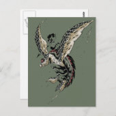 Carte Postale guerrier de hawksbill (Devant / Derrière)