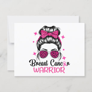 Carte Postale Guerrier de sensibilisation au cancer du sein