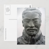 Carte Postale guerrier de xi'an (Devant / Derrière)