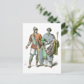 Carte Postale Guerrier et chancelier byzantin (Debout devant)