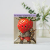 Carte Postale Guerrier Fraise (Debout devant)