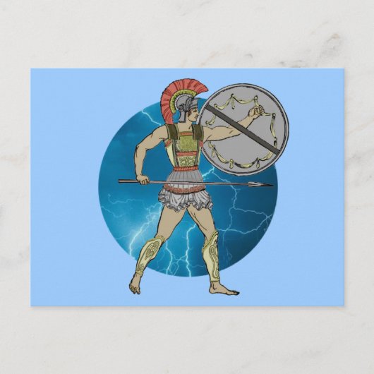 Carte Postale Guerrier grec (Devant)