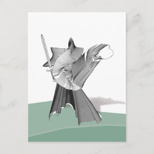 Carte Postale Guerrier numérique