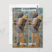 Carte Postale Guerrier persan (Devant / Derrière)